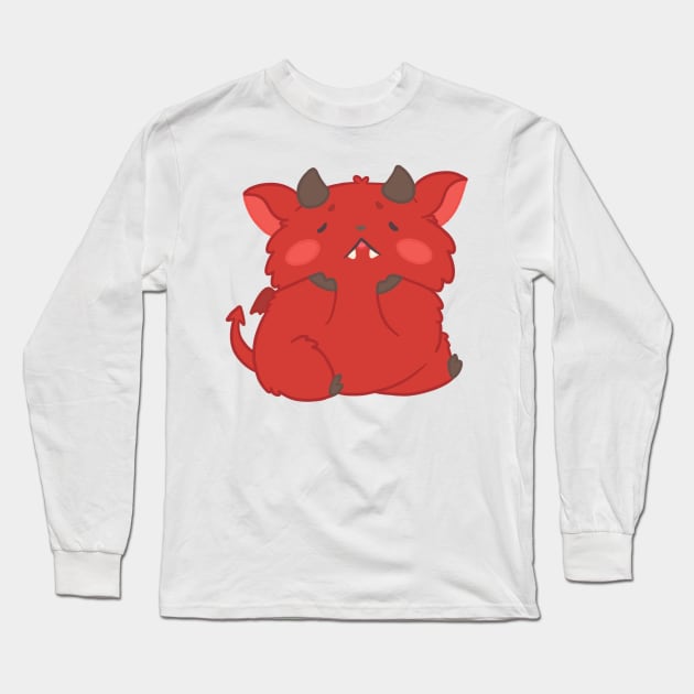 Cute little imp Long Sleeve T-Shirt by IcyBubblegum